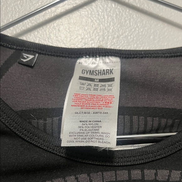 Gymshark Charcoal Gray Long Sleeve Top - Picture 2 of 5